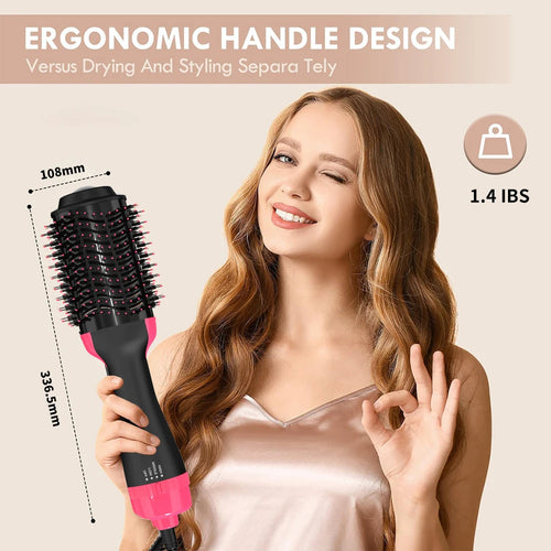 4 in 1 hair straightener curling iron styling comb