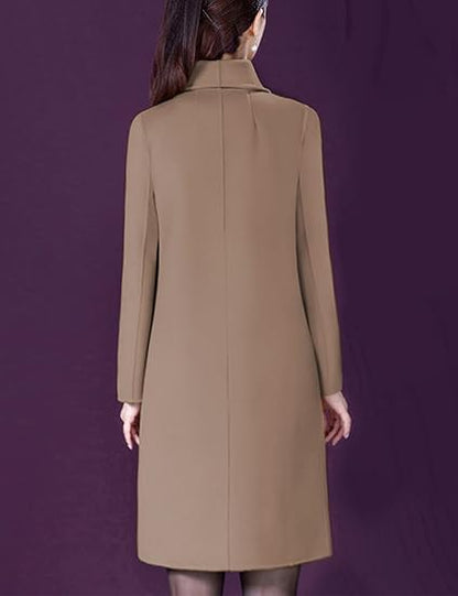 Luxury Wool Winter Pea Coat — Timeless Warmth & Elegant Style