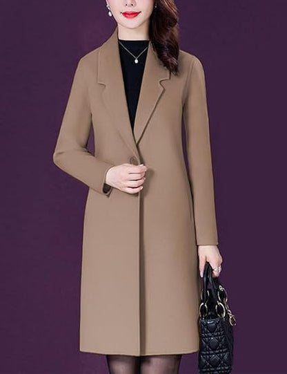 Luxury Wool Winter Pea Coat — Timeless Warmth & Elegant Style