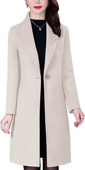 Luxury Wool Winter Pea Coat — Timeless Warmth & Elegant Style